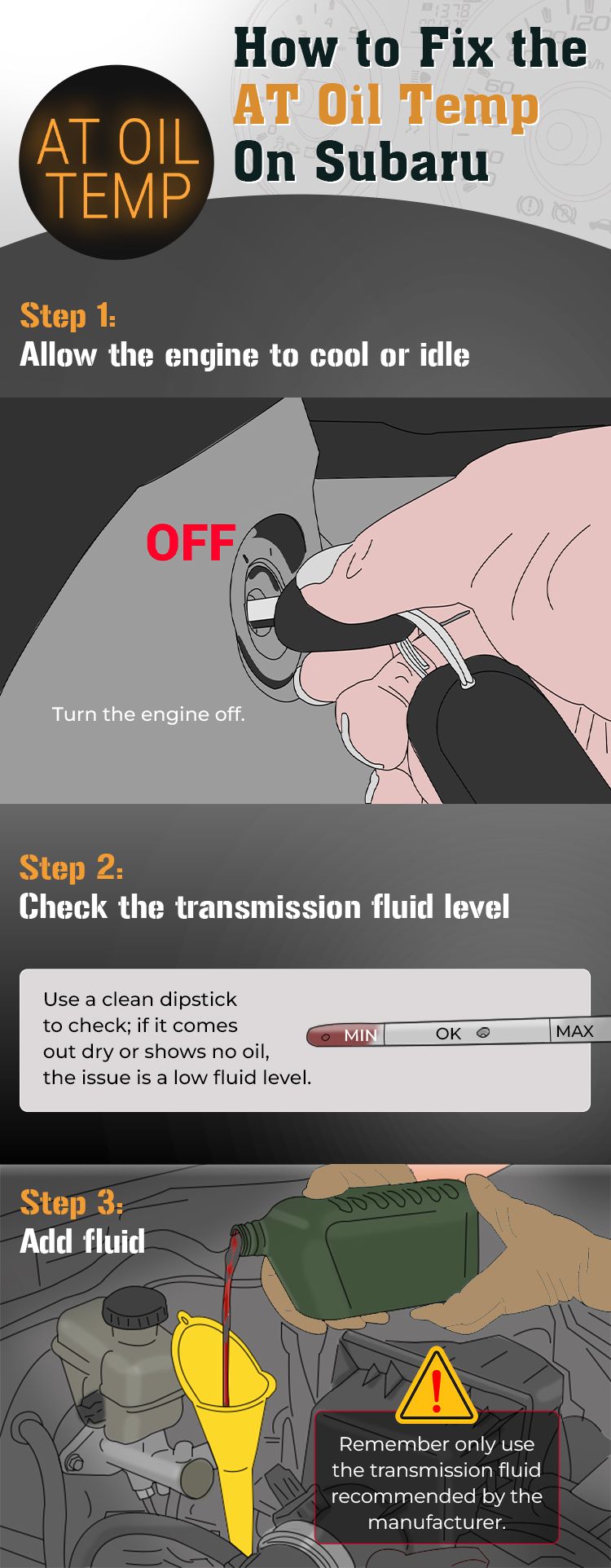 How to Fix AT Oil Temp Subaru